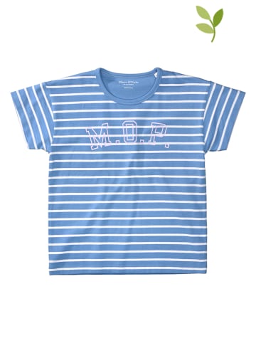 Marc O'Polo Junior Shirt in Blau/ Weiß