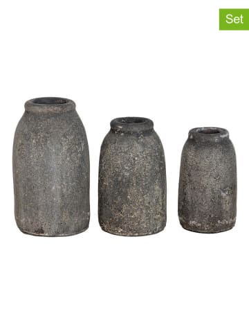 House Nordic 3er-Set: Vasen in Grau
