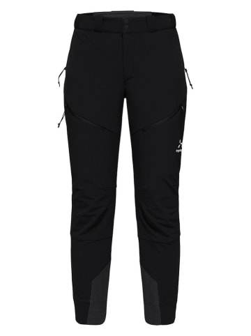 Haglöfs Softshellowe spodnie narciarskie "Discover Touring" w kolorze czarnym