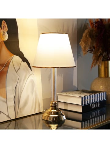 Opviq Tafellamp "Ayd" wit/goudkleurig - (H)45 cm