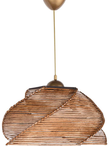 Opviq Hängeleuchte in Hellbraun - (H)65 x Ø 36 cm