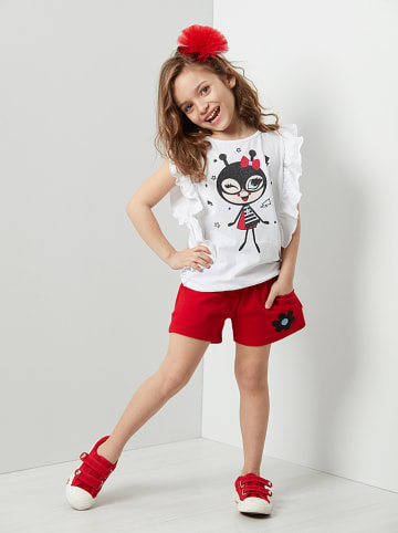 Deno Kids 2tlg. Outfit "Bug Love" in Weiß/ Rot