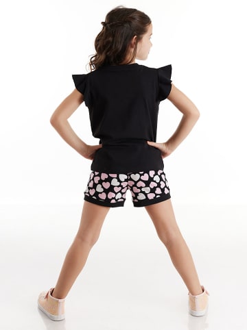 Denokids 2-delige outfit "Berry Cute" zwart/lichtroze