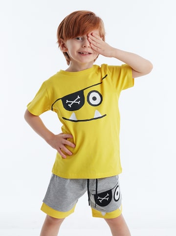 Deno Kids 2tlg. Outfit "Pirate" in Gelb/ Grau