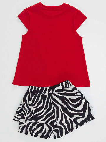 Denokids 2-delige outfit "Ballet Zebra" rood/zwart