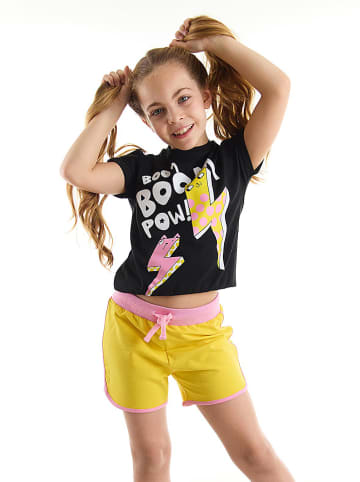 Deno Kids 2tlg. Outfit "Boom" in Schwarz/ Gelb
