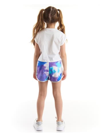 Denokids 2-delige outfit "Blue Star" wit/blauw/paars