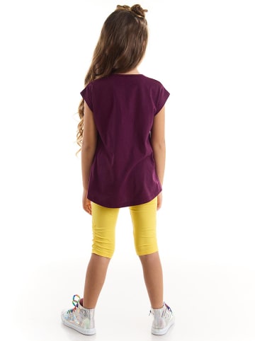 Denokids 2-delige outfit "Unicone" paars/geel