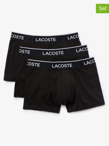 Lacoste Bokserki (3 pary) w kolorze czarnym