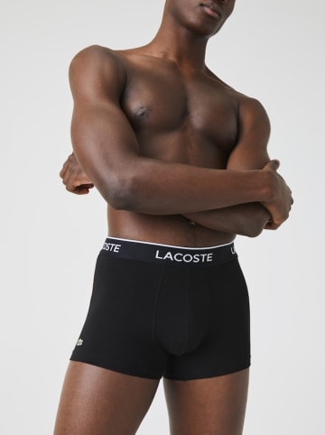 Lacoste Bokserki (3 pary) w kolorze białym, czarnym i jasnoszarym