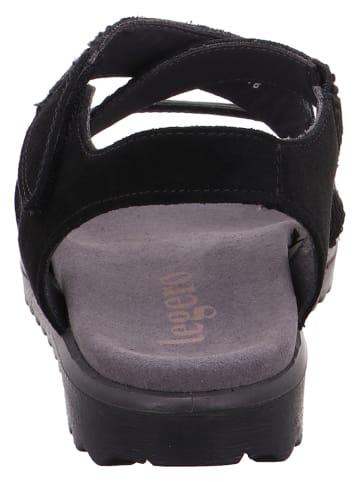 Legero Skórzane sandały "Savona" w kolorze czarnym