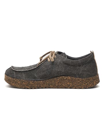 Comfortfusse Veterschoenen donkergrijs