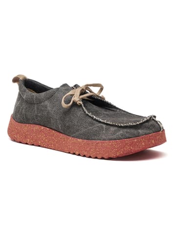 Comfortfusse Veterschoenen donkergrijs