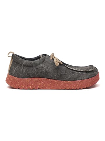 Comfortfusse Veterschoenen donkergrijs