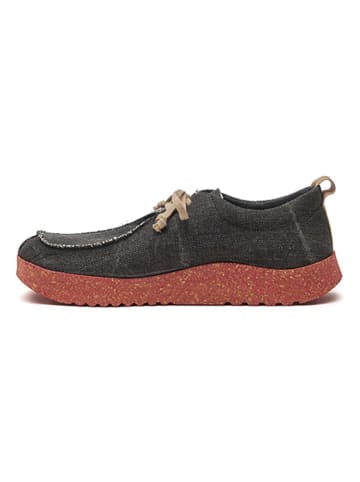 Comfortfusse Veterschoenen donkergrijs