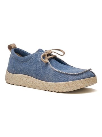 Comfortfusse Schnürschuhe in Blau