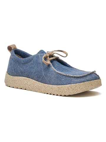 Comfortfusse Veterschoenen blauw