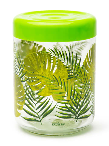 Trendy Kitchen by EXCÉLSA Pojemnik "Foliage" w kolorze zielonym - 800 ml
