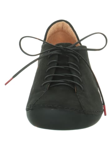 Think! Leder-Schnürschuhe "Kapsl" in Schwarz