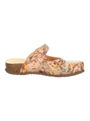 Think! Leren slippers "Julia" lichtroze/meerkleurig