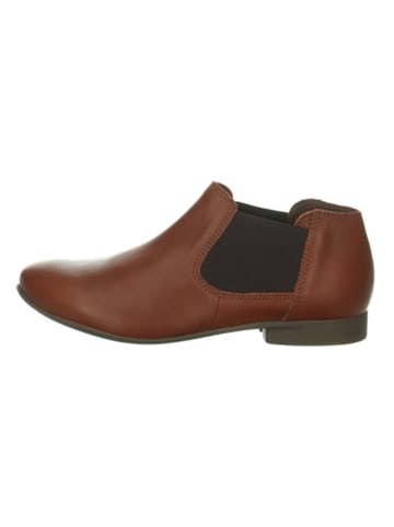 Think! Leder-Chelsea-Boots "Guad2" in Hellbraun