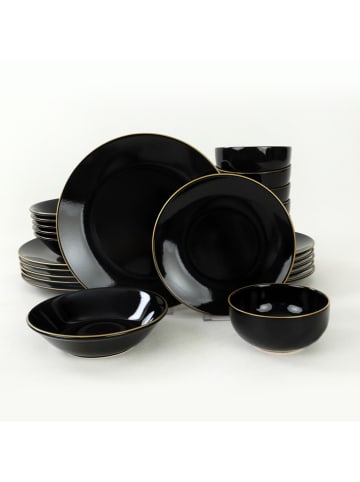 Hermia 24-częściowy zestaw w kolorze czarnym