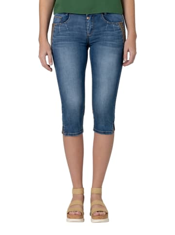 Timezone Caprispijkerbroek "Dashni" blauw