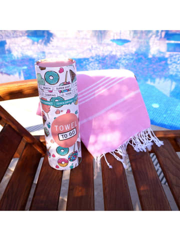 Towel to Go Poncho in Rosa - (L)180 x (B)100 cm