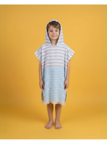 Towel to Go Poncho "Towel To Go - Playa" in Grau/ Hellblau - (L)68 x (B)48 cm