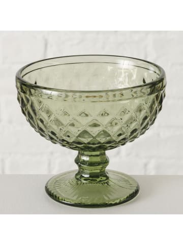 Boltze 2er-Set: Schalen "Aurora" Grün - (H)10 cm