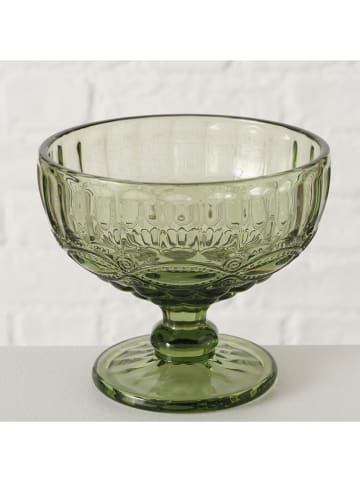 Boltze 2er-Set: Schalen "Aurora" Grün - (H)10 cm
