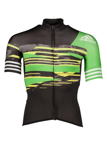 Adidas Koszulka kolarska "Adistar 5thldn" w kolorze zielono-czarnym