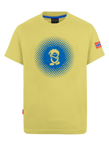 Trollkids Koszulka funkcyjna "Pointillism" w kolorze żółtym