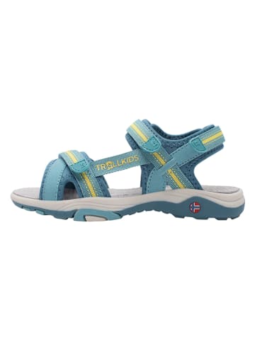 Trollkids Sandały "Preikestolen" w kolorze turkusowym
