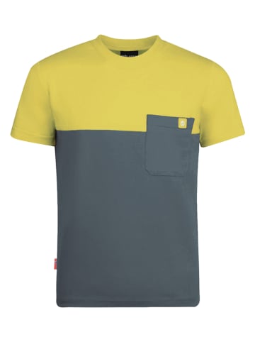 Trollkids Koszulka funkcyjna "Bergen" w kolorze żółto-niebieskim