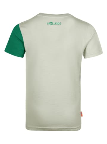 Trollkids Functioneel shirt "Sandefjord" grijs/groen