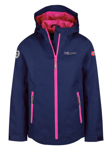 Trollkids Regenjas "Telemark" donkerblauw