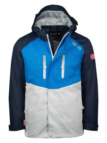 Trollkids Functionele jas "Nusfjord" blauw/grijs