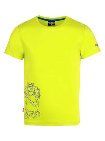 Trollkids Koszulka funkcyjna "Oppland" w kolorze żółtym