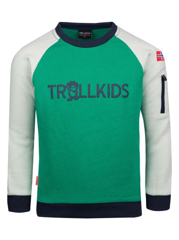 Trollkids Sweatshirt "Sandefjord" groen