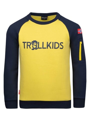 Trollkids Bluza "Sandefjord" w kolorze żółtym