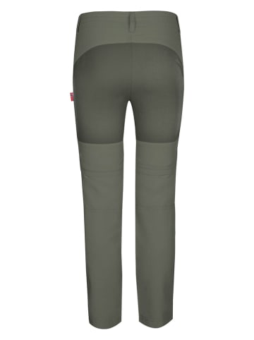 Trollkids Spodnie trekkingowe Zipp-Off "Nordfjord" - Slim fit - w kolorze khaki