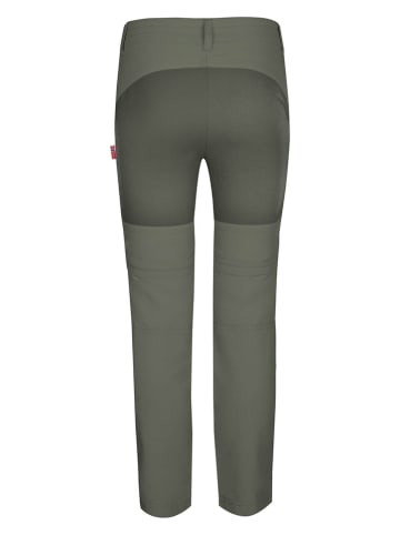 Trollkids Spodnie trekkingowe Zipp-Off - Slim fit - w kolorze khaki