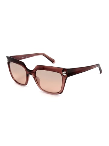 Swarovski Damen-Sonnenbrille in Braun/ Rosa