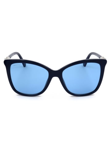 Swarovski Damskie okulary przeciwsłoneczne w kolorze granatowo-niebieskim