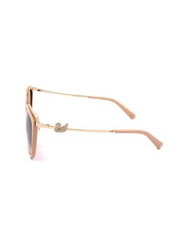 Swarovski Damen-Sonnenbrille in Rosa-Gold/ Khaki
