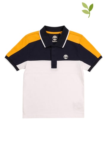 Timberland Poloshirt wit/geel/donkerblauw