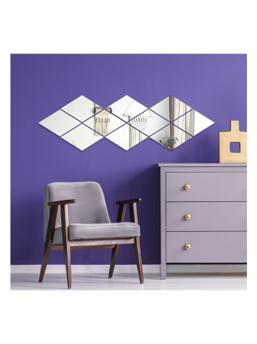 Ambiance Naklejka-lustro "Hexagons diamond"