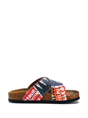 Calceo Slippers wit/rood