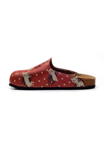 Calceo Clogs in Bunt/ Rot
